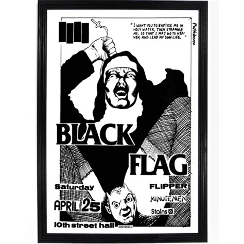 Black Flag Poster Black Flag Punk Poster Black Flag Poster