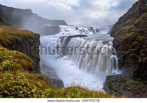 Gullfoss Waterfall Located Canyon Hvita River Stock Photo Edit Now