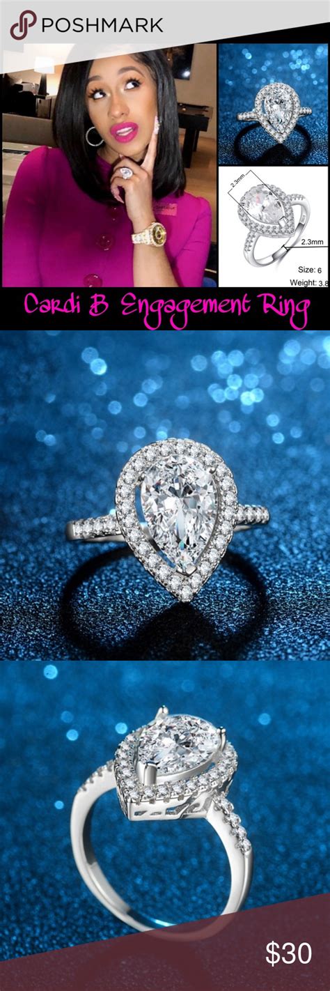 Cardi B Style Diamond Engagement Ring Engagement Rings Diamond Engagement Rings Engagement