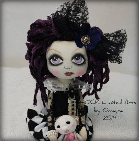 Liv Art Doll Ooak Cute Emo Goth Ghost Heart Cute Ocr By Etsy Cute Emo Art Dolls Ooak