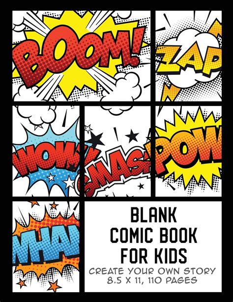 Blank Comic Book For Kids Create Your Own Story Comics And Graphic
