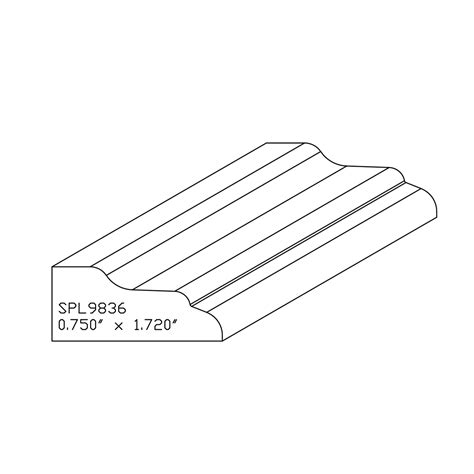 Special financing options · highest safety standards 3/4" x 1.720" Red Oak Custom Shoe Moulding - SPL9836