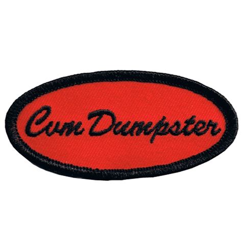 Fuzzy Dude Cum Dumpster Name Tag Embroidered Patch Gorilla Surplus