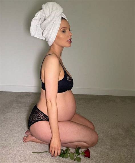 Pregnant Helen Flanagan Shows Off Baby Bump In Lacy Black Lingerie As