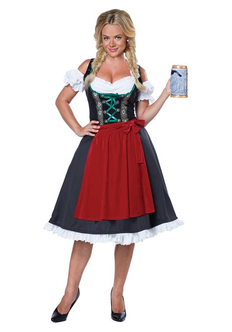 Details About Sexy Red German Beer Oktoberfest Girl Dress Costume Buy