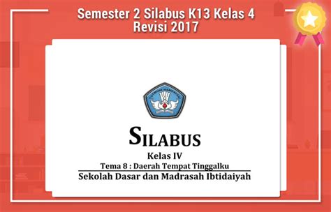 Download silabus dan rpp smk penjaskes smk. Semester 2 Silabus K13 Kelas 4 Revisi 2017 | RPP K13
