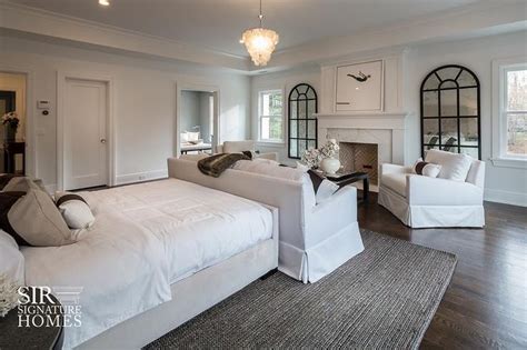 Whether you're furnishing a small apartment or have an area in a spacious living room to fill, tying in a petite sofa is the way to go. Master Bedroom Sofa Facing Fireplace - Transitional ...