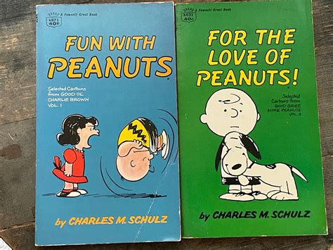 Set Of 7 Peanuts Books Charles M Schulz Paperback Books Etsy