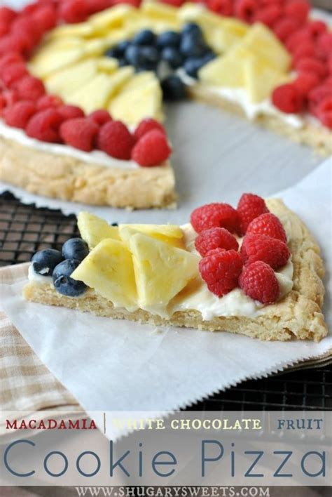 My Fresh Fruit Recipe Macadamia Nut Cookie Pizza With Fruit Soft And