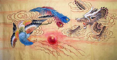 Chinese Phoenix Painting 2547057 68cm X 136cm27〃 X 54〃