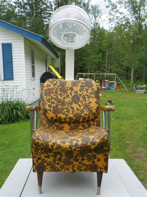 Vintage beautiful sindy hair salon accessory orange dryer chair 1980's. Vintage Retro Helene Curtis Hair Dryer w/ Raymond Chair ...