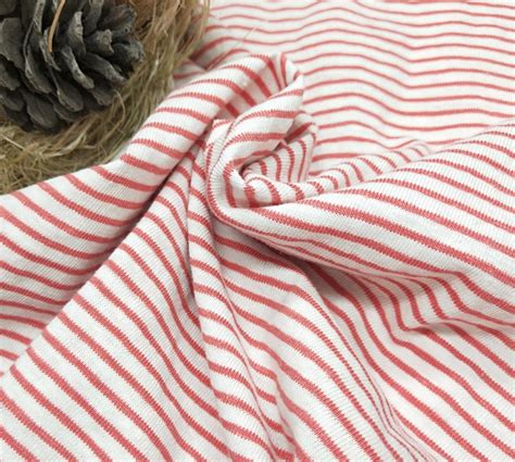 Striped Hemp Organic Cotton Knit Fabric By The Yard Etsy