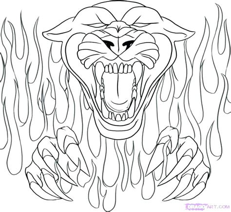 Panther Coloring Pages at GetDrawings | Free download