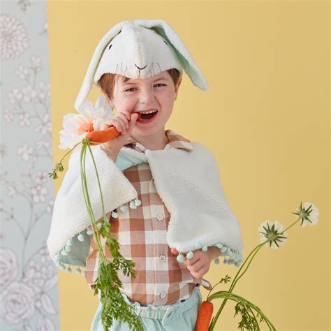 This Bunny Costumes Features A Cape And Head Dress Crafted From Soft