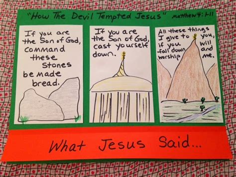 Childrens Bible Lessons Lesson The Temptation Of Jesus