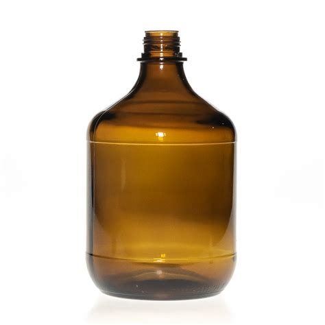 Pharmaceutical Grade 2 5l Large Capacity Amber Brown Round Glass Bottle For Chemical Liquid