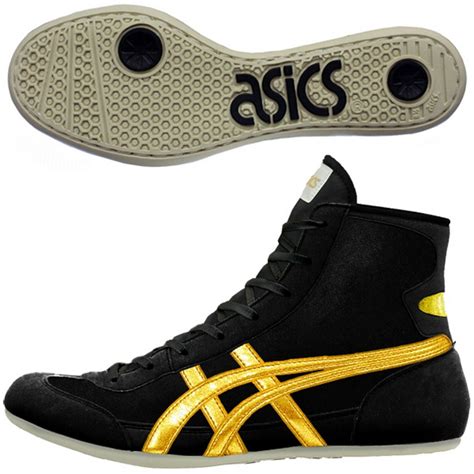 Asics Japan Wrestling Shoes Ex Eo Twr900 Black X Gold Original Color