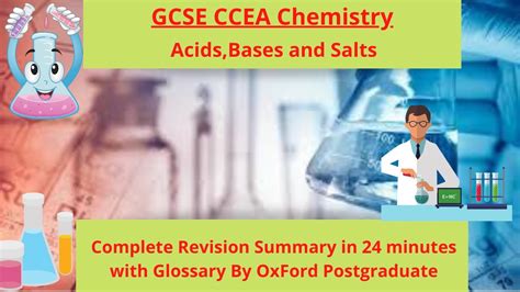 GCSE CCEA Chemistry Acids Bases And Salts Complete Revision Summary In