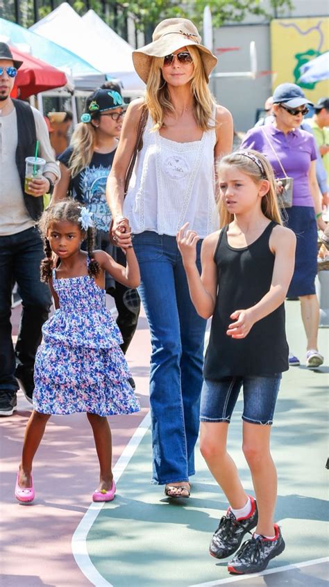 Heidi klum now designs childrenswear for babies'r'us, and her line is called truly scrumptious. 2. Heidi Klum Takes Her Kids To Check Out The NYC Sights ...