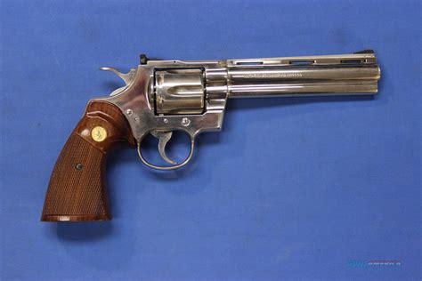 Colt Python Nickel 357 Magnum 6 For Sale At