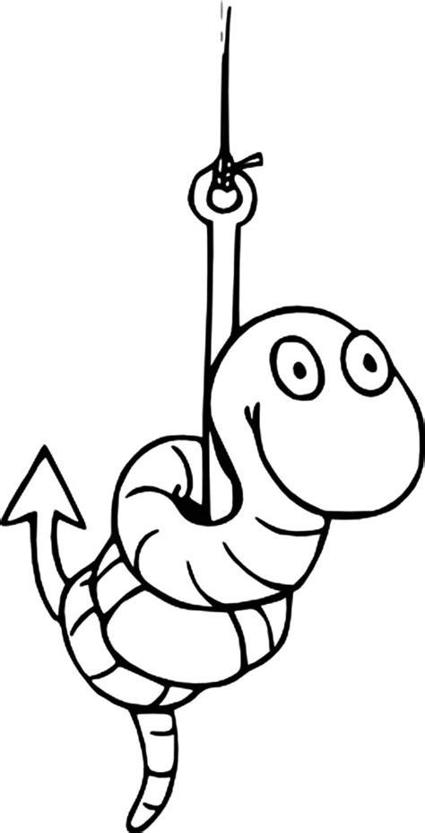 Jun 05, 2020 · once the fish grab your hook or bait, it will go from left to right and vice versa. Worm On A Hook Fishing Lure Coloring Pages : Kids Play Color