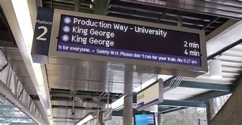 First New Real Time Next Train Countdown Signs Installed At Skytrain