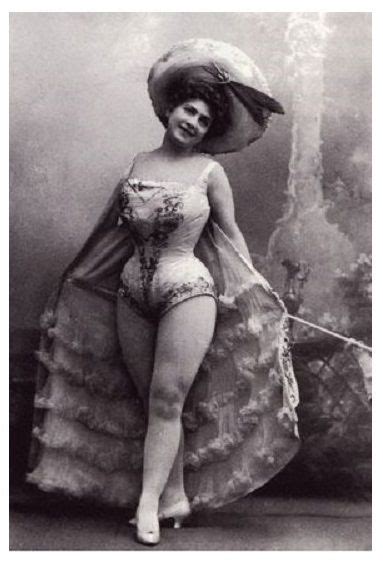 Vintage Woman Postcard An 1800s Showgirl Actress In