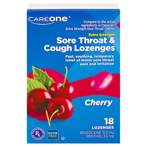 Save On Careone Sore Throat Lozenges Extra Strength Cherry Order Online