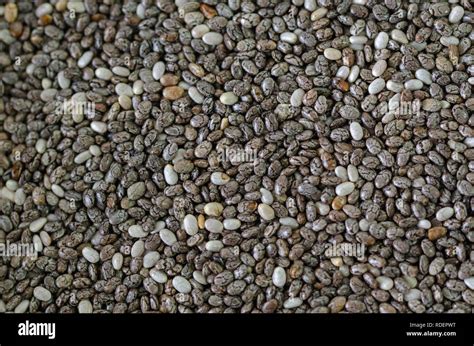 The chia seeds background. Healthy superfood Stock Photo - Alamy
