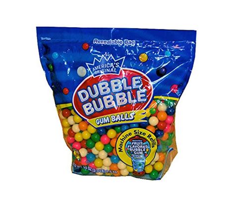 Buy Dubble Bubble Assorted Gumballs 53 Ounce Refill Online At