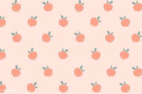 Download Premium Illustration Of Hand Drawn Peach Patterned Background