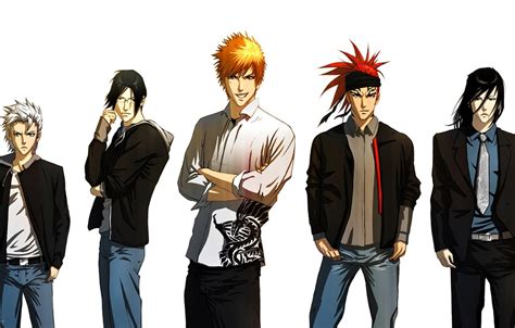 Wallpaper Game Bleach Red Hair Anime Man Boys