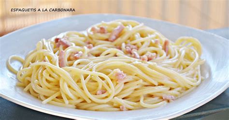 espaguetis a la auténtica carbonara thermomix receta de pilar cookpad