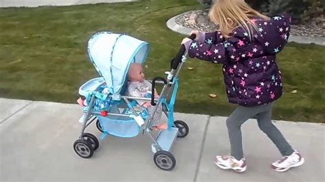 Joovy Doll Stroller In Action joovy toy bundle - YouTube