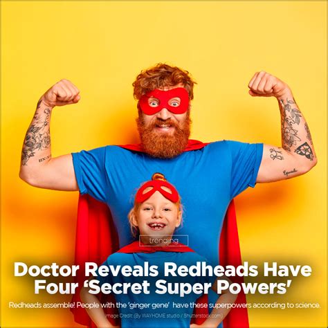 Doctor Reveals Redheadsgingers Have Four Secret Super Powers According To Science 949 Power Fm