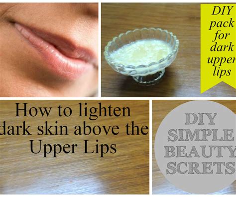 How To Lighten Dark Skin Above The Upper Lips Home Remedies 3 Steps