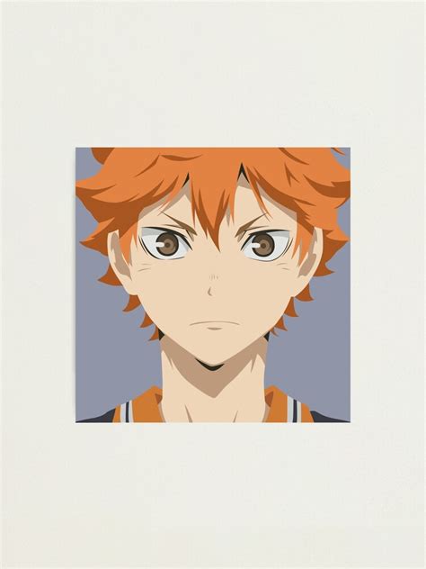 Shoyo Hinata Haikyuu Vector Art Photographic Print By Caelyngreaves