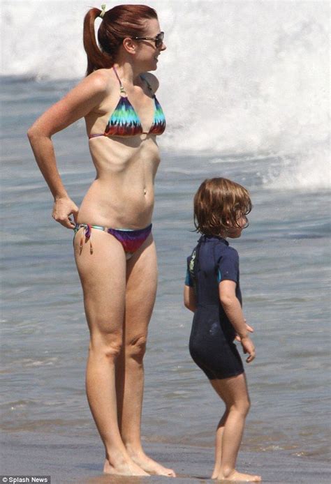Make Up Free Alyson Hannigan Bares Super Slim Bikini Body While On Family Vacation In
