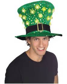 Shamrock Light Up Top Hat Funny St Patricks Day Leprechaun Party Hat