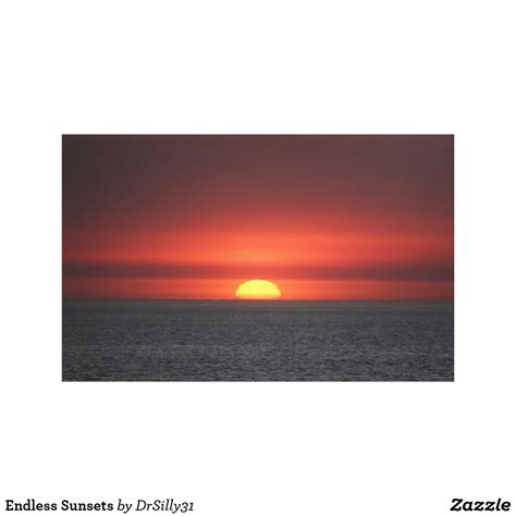 Endless Sunsets Canvas Print Zazzle Sunset Canvas Canvas Prints