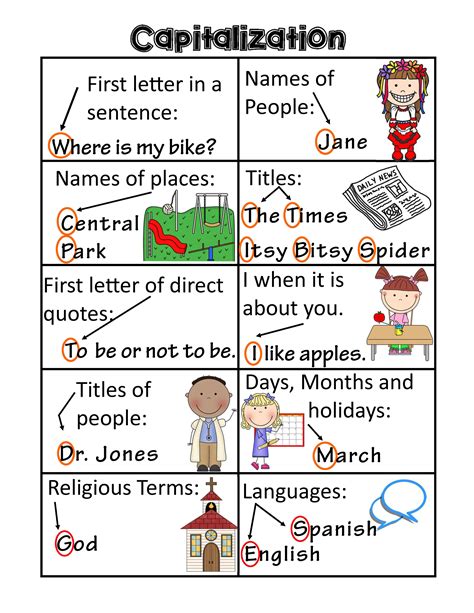 11 Capital Letters Worksheet Grammar Kindergarteen Worksheets
