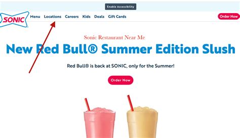 Find A Sonic Restaurant Near Me