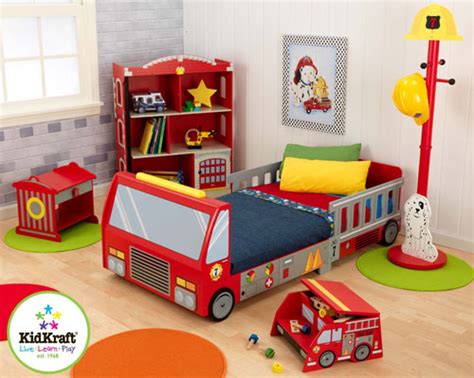 Kidkraft Fire Truck Toddler Bed In Bright Red For Your Little