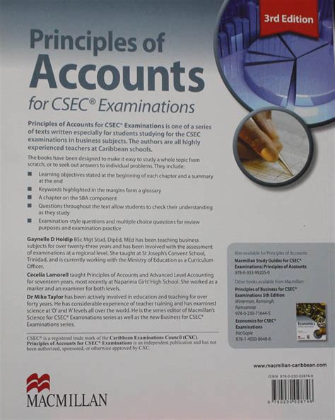 Principles Of Accounts For Csec Exam Mac Tccu Bookstore And Outlet Hot Sex Picture