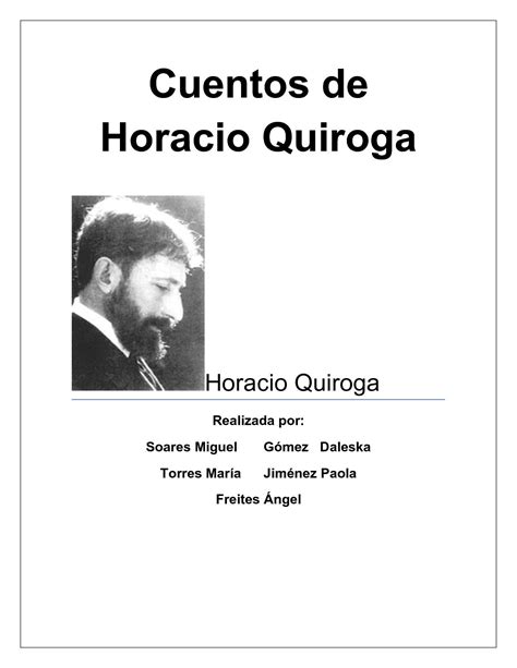 Calaméo Cuentos De Horacio Quiroga