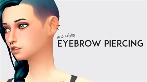 Sims 4 Cc Eyebrow Piercing