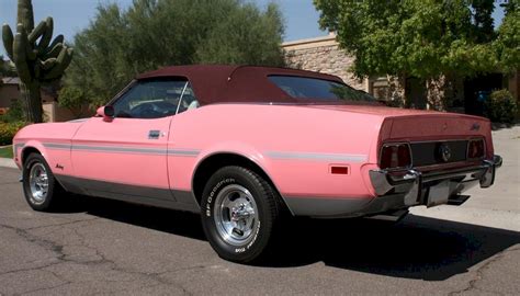 Playboy Pink 1973 Ford Mustang Convertible