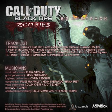 Call Of Duty Black Ops Zombies Soundtrack The Call Of