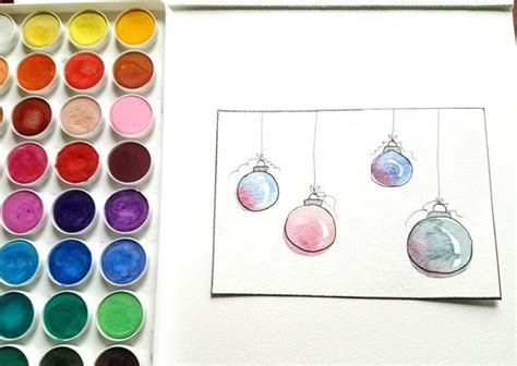 These easy watercolor christmas tree cards can be made with old or new watercolor paintings. 4 Easy DIY Watercolor Christmas Cards