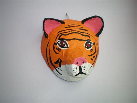 Papier Mache Tiger Mask By Catgirl On Deviantart